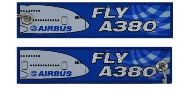 Keyholder with FLY A380 on both sides KEY-FLYA380