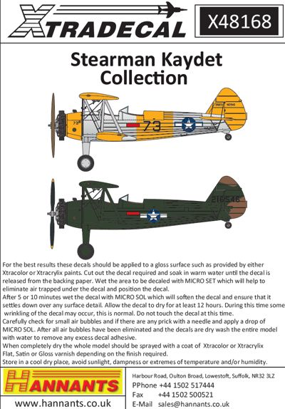 Boeing Stearman Kaydet collection X48168