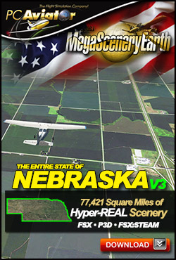 Mega Scenery Earth Version 3, Nebraska V3 (Download version) DL-MSEV3-NE