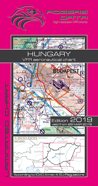 VFR aeronautical chart Hungary 2019 ROGERS-HUNGARY