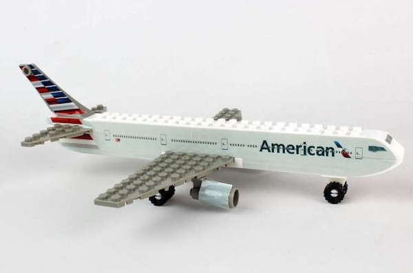 Construction Block Toy (American airlines) 55 piece BL111-1