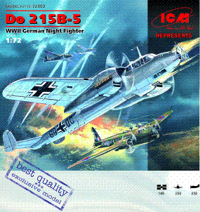 Dornier Do215B-5 Nightfighter with markings for Gilze Rijen en Leeuwarden 72302