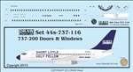 Boeing 737-200 Doors & Windows 44-737-116