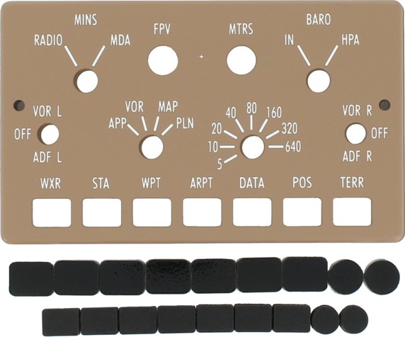 B747 EFIS panel. P74B3