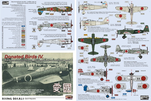 Donated Birds Pt.IV (Japanese Army Aircraft with