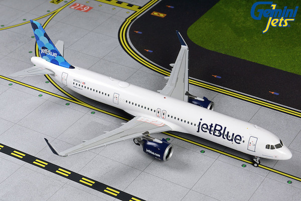 Airbus A321neo JetBlue balloons tail design N2002J G2JBU869