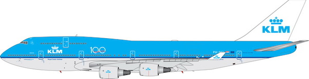 Boeing B747-400 KLM 100 years PH-BFI 11590