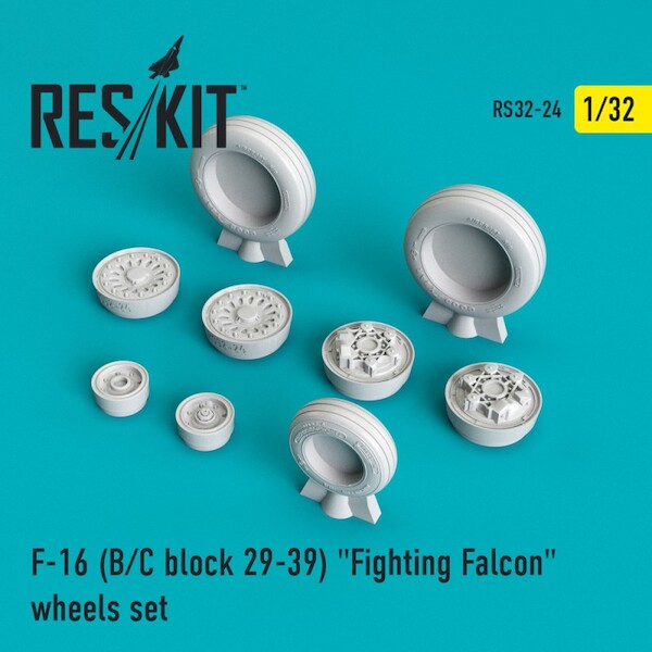 F16(B/C) Fighting Falcon Block 25-32 Wheel set RS32-0024