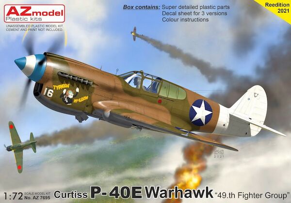 Curtiss P40E Warhawk '49th FG' az7695