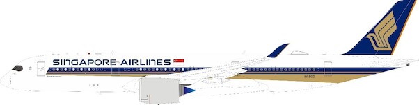 Airbus A350-900 Singapore Airlines 9V-SGG With Stand WB-A350-9-008