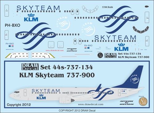 Boeing 737-800 (KLM Skyteam) 44-737-134