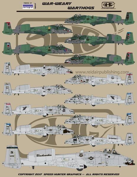 War weary Warthogs, A-10 Thunderbolt with combat mission markings SHG48017