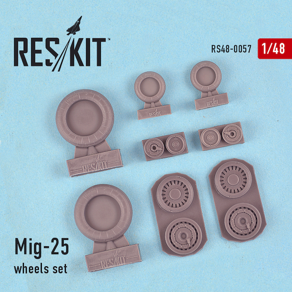 Mikoyan Mig25 Foxbat wheels set RS48-057