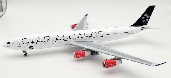 Airbus A340-313 SAS Scandinavian Airlines Star Alliance OY-KBM With Stand JF-A340-3-007
