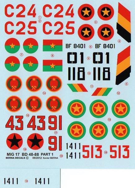African Air Forces Mikoyan MiG-17 Part 1 BD48-88