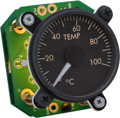 B737 Temperature Gauge with backlight V2 SIS-0533