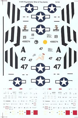72-743 Republic P47N Thunderbolt (19FS/318FG) 72-743