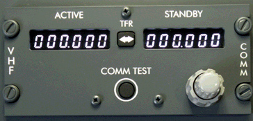 B737 COMM Radio Module, white digits. 2M14