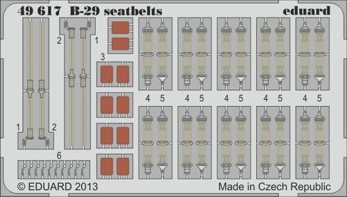 Detailset B29 Superfortress Seatbelts (Monogram) E49-617