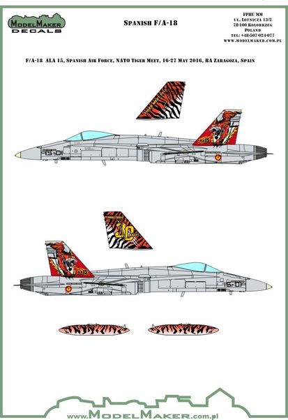 F/A-18 Hornet (Spanish AF 30 Years of ALA 15 - NATO TIGER MEET 2016 MMD-72090