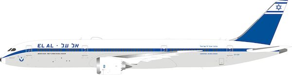B787-9 (EL AL Israel Airlines Retro Livery) 4X-EDF with Stand B-789-LU-01