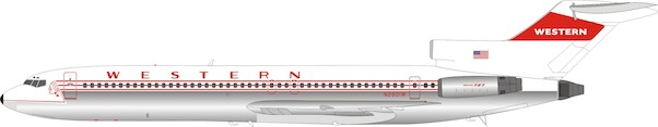 Boeing 727-200 Western Airlines N2801W Polished IF722WA0920P