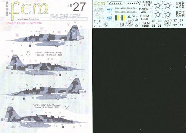 Northrop F5EM/F5FM (Brazil AF) FCM72-27