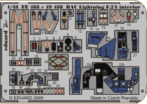 Detailset BAC Lightning F2A Self Adhesive (Airfix) FE488