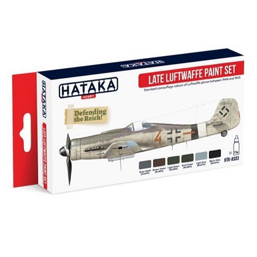 Late Luftwaffe paint set (6 colours) HTK-AS03