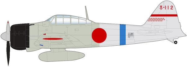 A6M2 Zero Fighter Type 2 (3-112, flown by Lt. Minoru Suzuki, 12th Kokutai, China 1941) HA8806