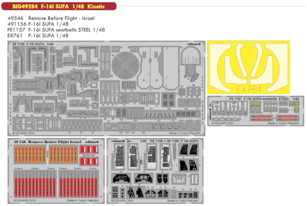 Detailset F16I SUFA (Kinetic) BIG49284