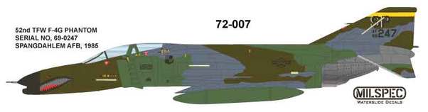 F4G Phantom (52TFW Spangdahlem AFB 1985) MILSPEC72-007