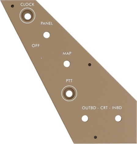 B747 F/O's Glareshield Illumination panel. P74B7
