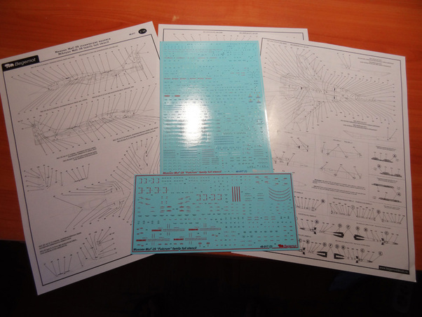Mikoyan MiG-29 Fulcrum family full Stencil BM48-17