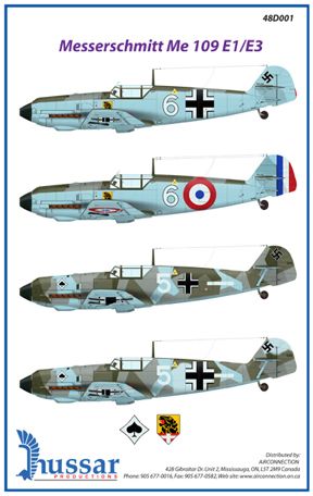 Messerschmitt Bf 109E-1/E-3 D48001