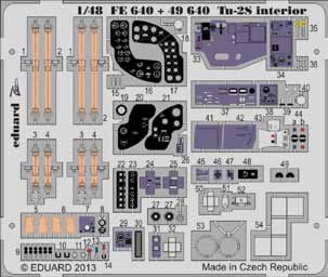 Detailset Tupolev Tu2S Interior Self Adhesive (Xuntong) FE640
