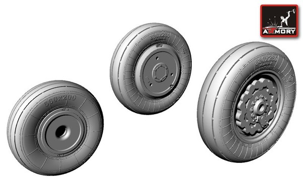 Suchoi Su17/Su22 Fitter wheel set AR AW72010