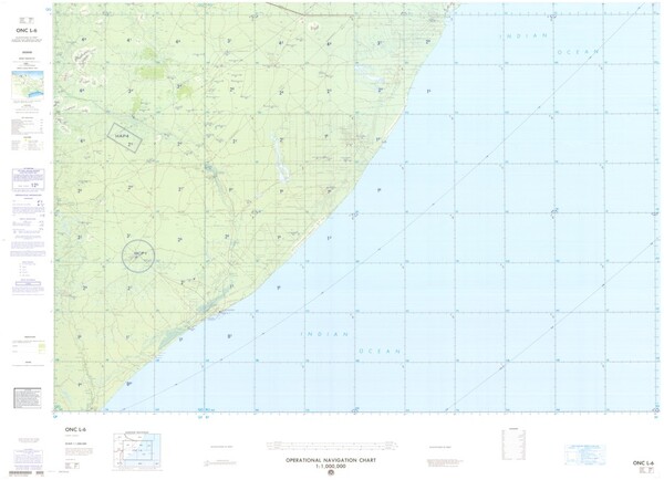 ONC L-6: Available: Operational Navigation Chart for Somalia, Ethiopia. Available ! additional charts available within five working days. E-mail your requirements.  ONC L-6