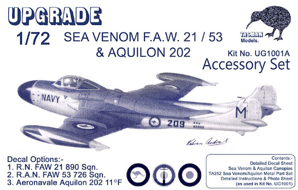 De Havilland Sea Venom FAW21/53 & Aquilon 202 Accessory set ( Novo, Frog) UG1001A