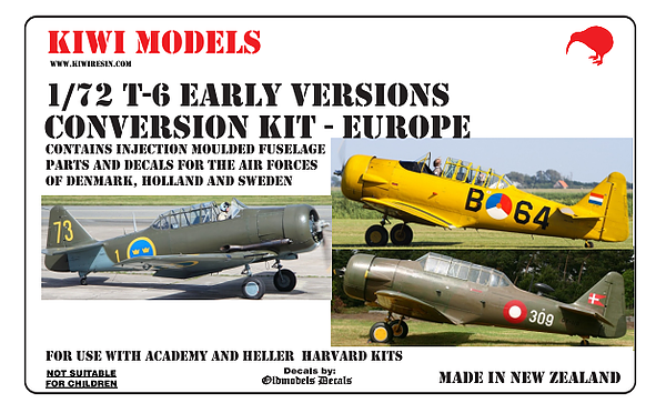 T6 Early versions Conversion kit (RDanAF, RSwed.AF, KLu) Kiwi-T6-1