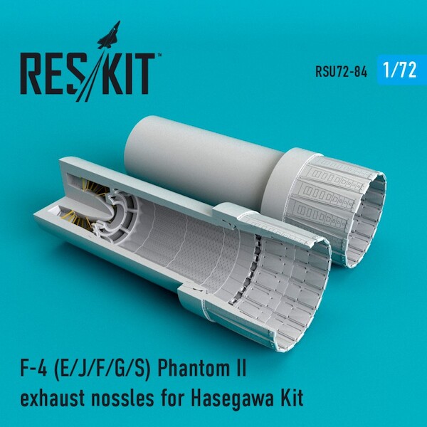F4E/J/F/G/S Phantom II Exhaust Nozzles upgrade set (Hasegawa) RSU72-0084