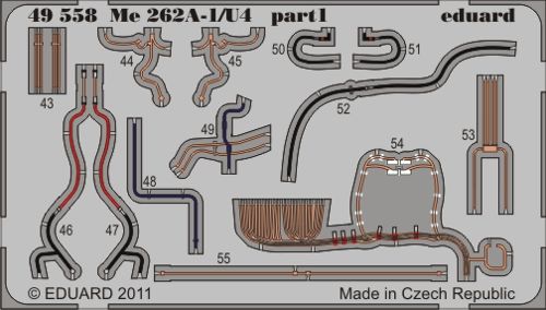 Detailset MEsserschmitt Me262A1/U1 Self adhesive (Hobby Boss) E49-558