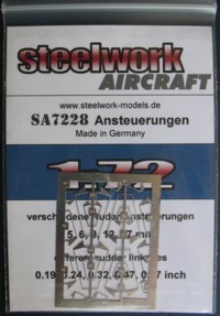 Different linkages for rudder or flaps sa7228