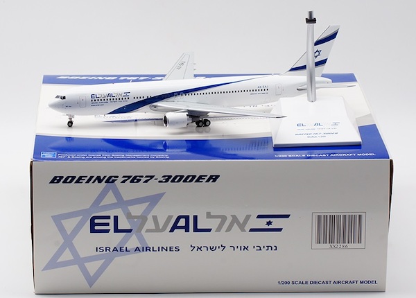 JC Wings 1/400 El Al Israel Boeing 767-300ER 4X-EAJ die cast metal miniature