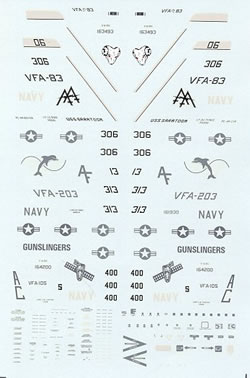 72-633 F18A/C Hornet (VFA83,VFA203,VFA105) 72-633