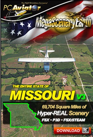 Mega Scenery Earth Version 3, Arkansas (Download version) DL-MSEV3-AR