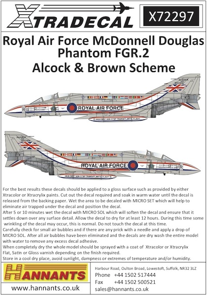 McDonnell Douglas FGR.2 Phantom Alcock and Brown Scheme X72297
