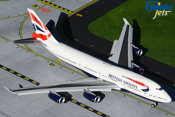 Boeing 747-400 British Airways G-CIVN flaps-down version G2BAW906F