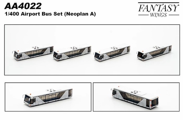 Airport Accessories Airport Bus Neoplan A Set of 4 AA4022