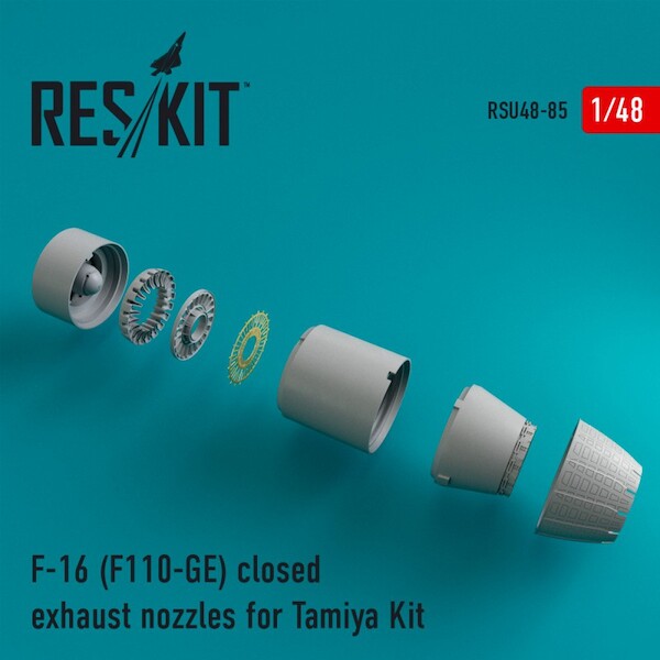 F16 (F110-GE) Closed Exhaust nozzle (Tamiya) RSU48-0085